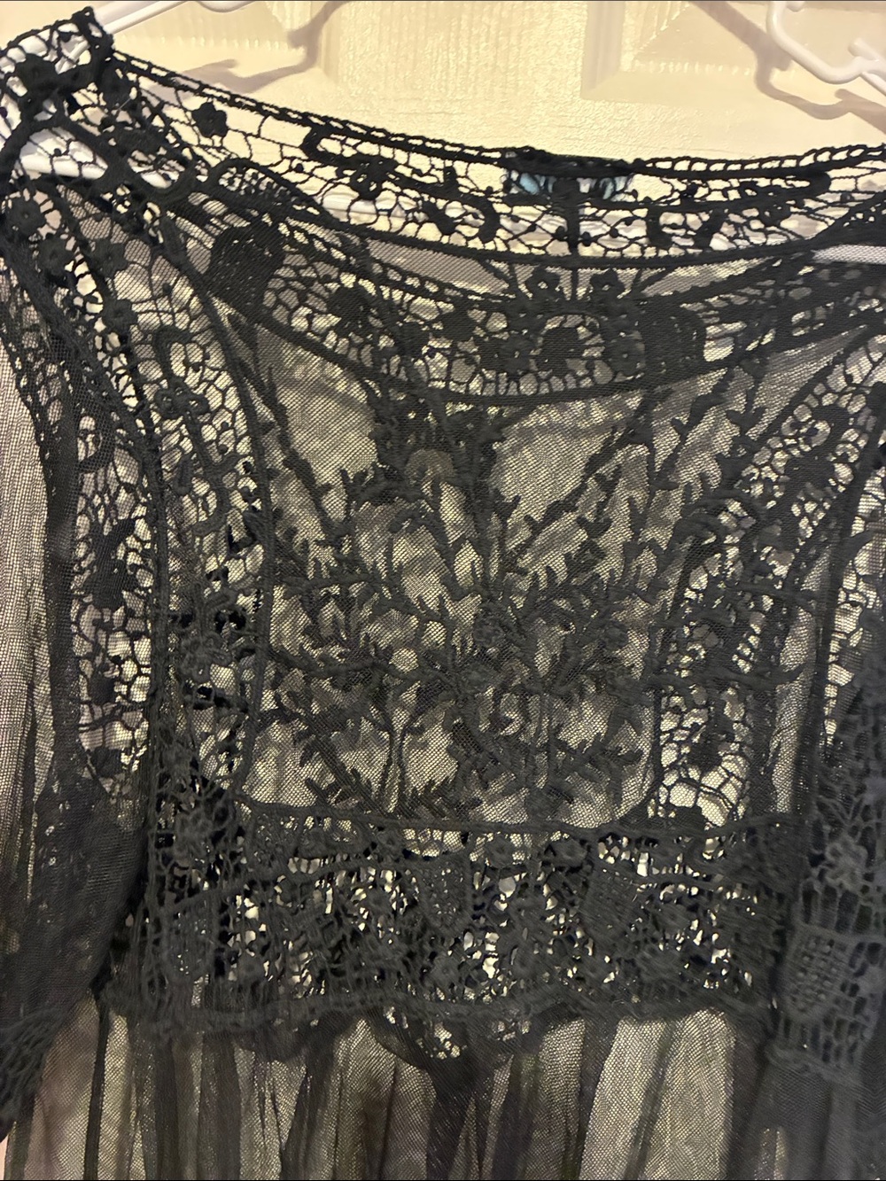 Rebellion Again Sheer Black Lace Top - Picture 6 of 8